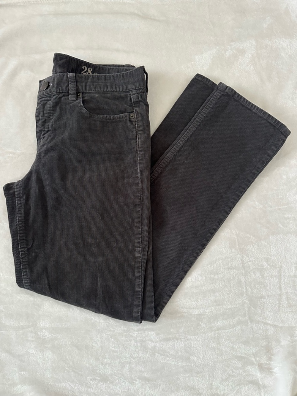 J. Crew Matchstick Gray Corduroy Pants